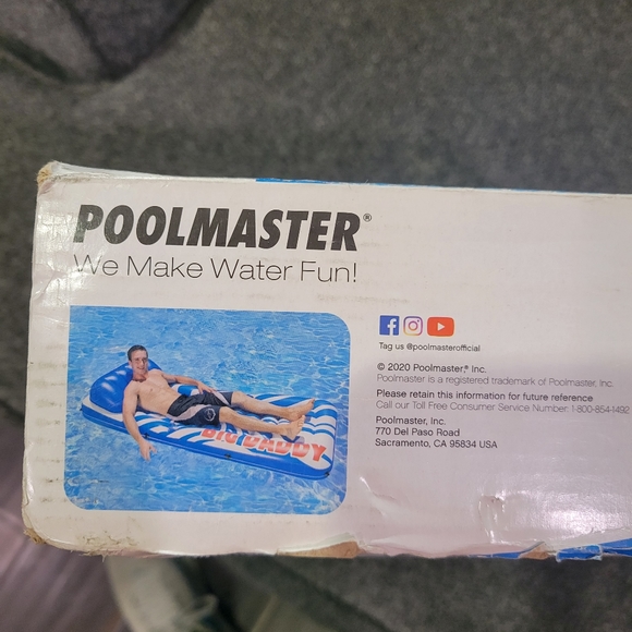 Poolmaster Big Daddy Swimming Pool Mattress 83328 Pool Float With Drink Caddy - Picture 5 of 5